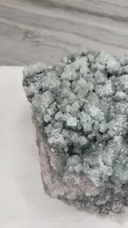 XXL 22.4 lb Electric Blue - PINK Halite Cluster | Halite Cluster from Searles Lake, California