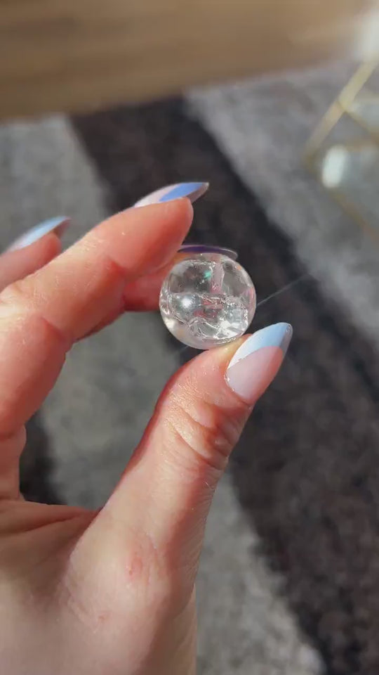 Rainbow Clear Quartz Mini Sphere