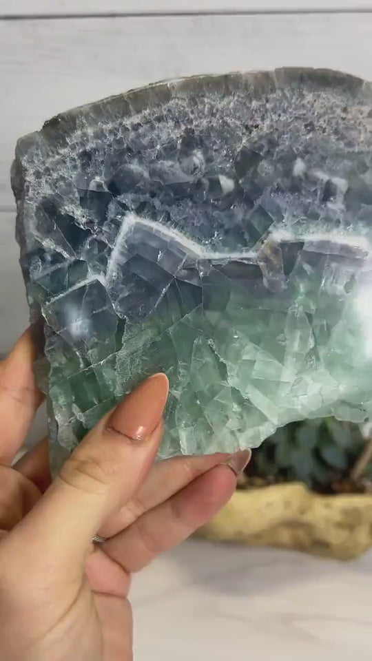 Rainbow Fluorite Slab | Fluorite from Mexico