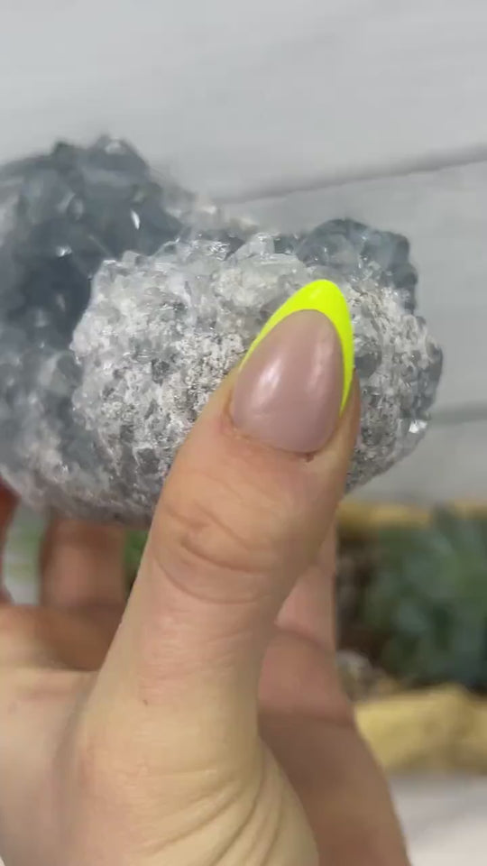 Celestite Cluster - Blue Celestite from Madagascar