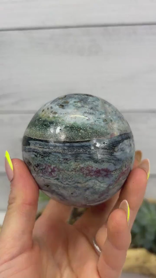 Ocean Jasper | Sea Jasper Sphere