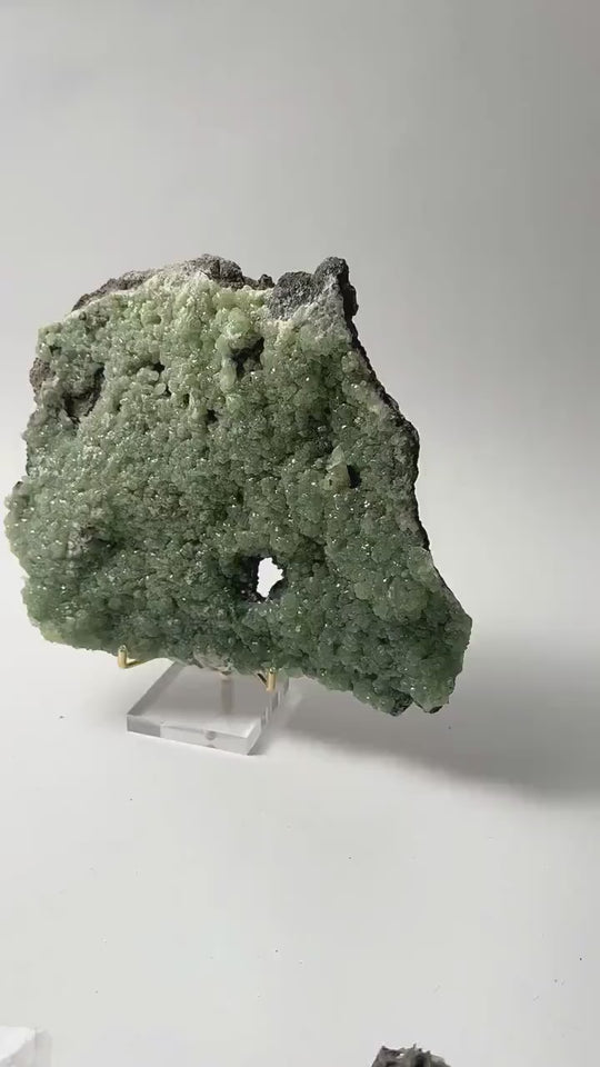 XL Raw Prehnite Slab from Morocco